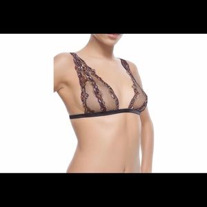 NWOT La Perla Paisley Triangle Bra 34B
